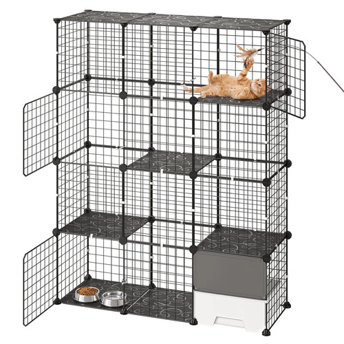 Gabbia per gatti livelli con - 4,